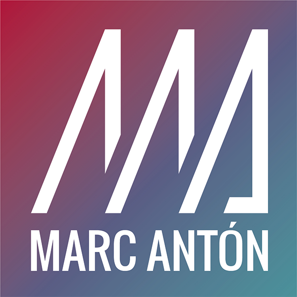 MARC ANTÓN verwendet ein Bild-Text-Logo